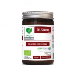 Żelazo BIO 10 mg Naturalne źródło Żelaza (50 tab) BeOrganic