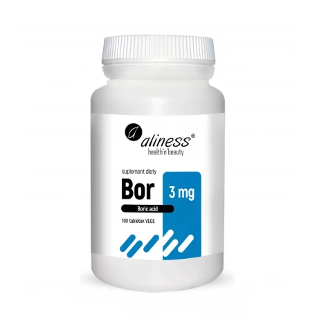 Bor 3 mg Kwas Borowy (100 tab) Aliness