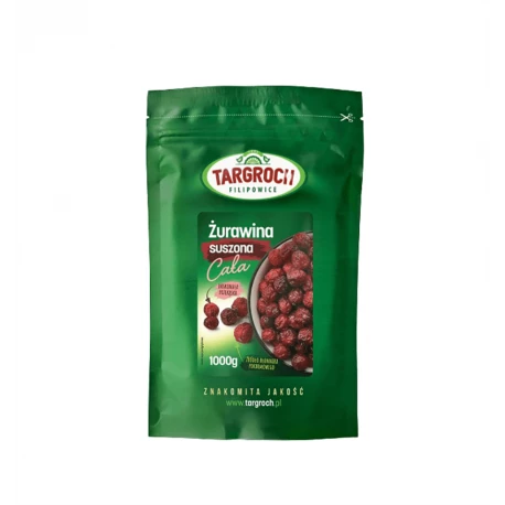 Żurawina Suszona Całojagodowa Cała 1 kg TARGROCH