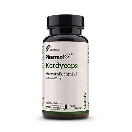 KORDYCEPS Maczużnik Chiński 400 mg Cordyceps (90 kaps) Pharmovit