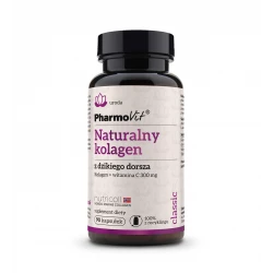 Naturalny Kolagen z Dzikiego Dorsza + Witamina C (90kaps) Pharmovit