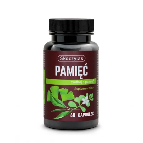 Pamięć - Bacopa Monnieri L-teanina Ginkgo biloba Forskolina (60 kaps) Skoczylas