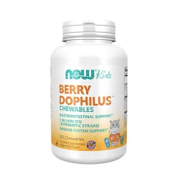 BerryDophilus Kids 2 mld 10 Szczepów Probiotyk dla Dzieci (120 tab. do ssania) Now Foods