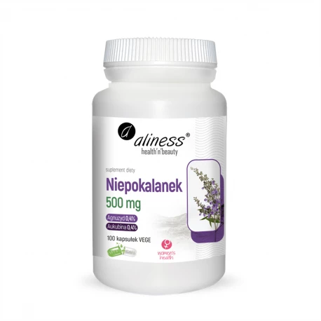 Niepokalanek 500 mg Wspiera gospodarkę hormonalną Kobiet (100 kaps) Aliness