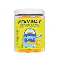 WITAMINA C Naturalne Żelki z witaminą C dla dzieci i dorosłych (60 szt) MyVita