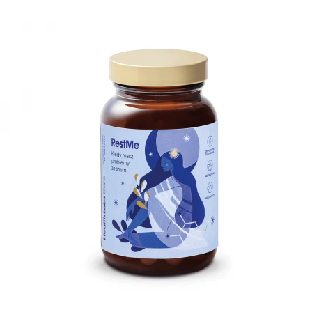 RestMe (60 kaps) Sen Odprężenie Wyciszenie Wsparcie Mózgu Health Labs Care