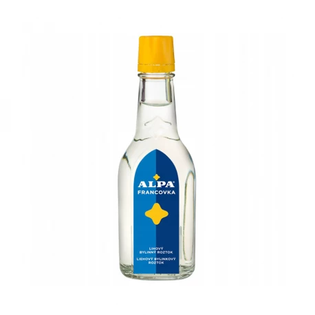 Francovka Czeski Płyn 60% Alkoholu o Zapachu Korzennym do Masażu i Nacierania 160 ml Alpa