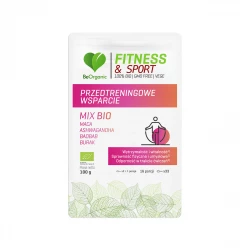 Przedtreningowe Wsparcie BIO Fitness & Sport Maca Ashwagandha Baobab Burak Proszek 100 g BeOrganic