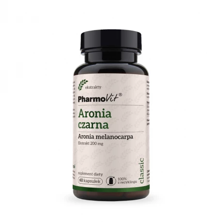 ARONIA CZARNA Ekstrakt 20:1 200mg (60kaps) PHARMOVIT