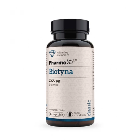 BIOTYNA Witamina B7 2500µg (60kaps) PHARMOVIT