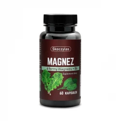Magnez 4 formy z Witaminą B6 + Szpinak + Jarmuż (60 kaps) Skoczylas