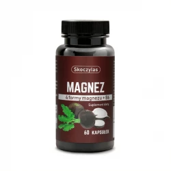 Magnez 4 formy z Witaminą B6 + Czarna rzepa (60 kaps) Skoczylas