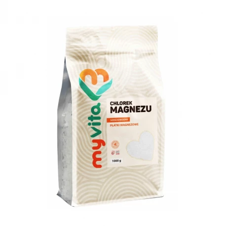 Chlorek Magnezu Sześciowodny Płatki Magnezowe 1000 g MyVita