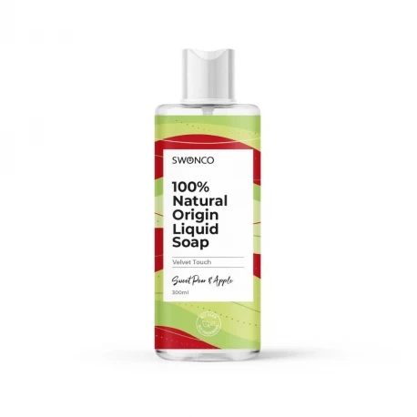 Naturalne Mydło w Płynie Apple & Pear Jabłko i Gruszka 100% Natural 300 ml SWONCO