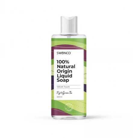 Naturalne Mydło w Płynie Fig & Green Tea Figa i Zielona herbata 100% Natural 300 ml SWONCO