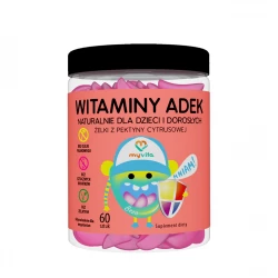 WITAMINY ADEK Naturalne Żelki z witaminami dla dzieci i dorosłych (60 szt) MyVita