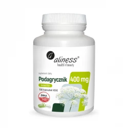 Podagrycznik Ekstrakt 10:1 400 mg Układ Pokarmowy Metabolizm (100 kaps) VEGE Aliness