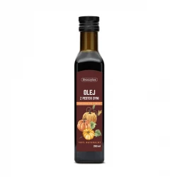 Olej z Pestek Dyni Nierafinowany Tłoczony na Zimno 100% Naturalny 250 ml Skoczylas