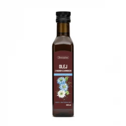 Olej z Nasion Czarnuszki Nierafinowany Tłoczony na Zimno 100% Naturalny 250 ml Skoczylas