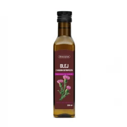 Olej z Nasion Ostropestu Nierafinowany Tłoczony na Zimno 100% Naturalny 250 ml Skoczylas