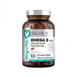 Omega 3 Forte 1000 mg Kwasy Tłuszczowe EPA DHA (100 sgels) Silver MyVita