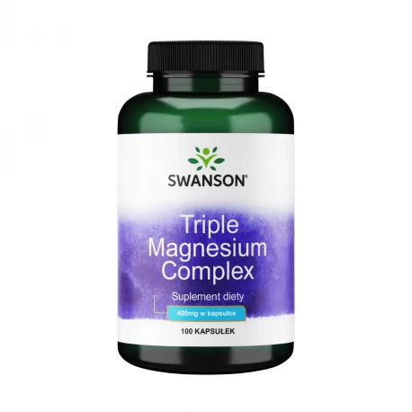 Magnez Cytrynian Tlenek Triple Complex 400 mg (100 kaps) Swanson