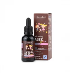 Witaminy ADEK Junior dla Dzieci w Kroplach 30 ml Krople Skoczylas