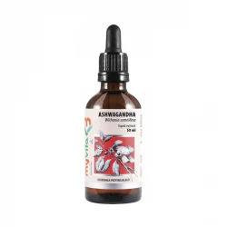 Ashwagandha Liquid Extract Żeń-szeń Indyjski 250 mg Ekstrakt w Płynie 50 ml Krople MyVita