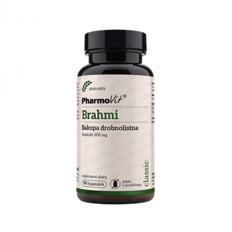 BRAHMI Bacopa Monnieri Ekstrakt 20:1 200 mg (90 kaps) Pharmovit