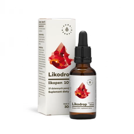 Likodrop Standaryzoway Ekstrakt z Pomidora Zwyczajnego Likopen 10% Krople 30 ml Aura Herbals