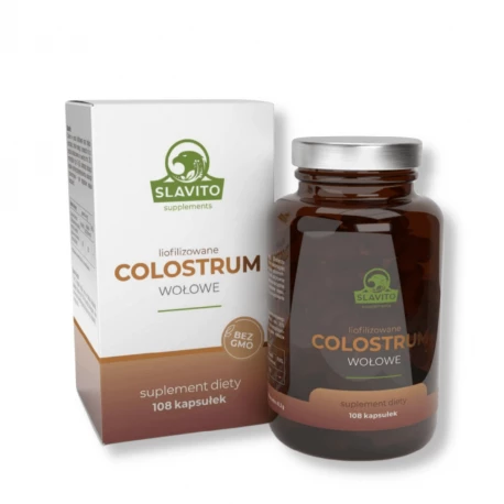 Liofilizowane Colostrum Wołowe (108 kaps) Hubert Czerniak Slavito