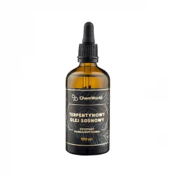 Terpentynowy Olej Sosnowy Terpentyna Sosnowa 100 ml Szklana Butelka ChemWorld