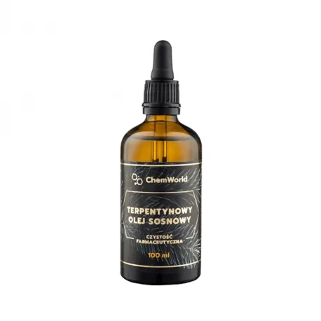 Terpentynowy Olej Sosnowy Terpentyna Sosnowa 100 ml Szklana Butelka ChemWorld