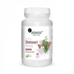 Shatavari Ekstrakt 500 mg Kobiece Wsparcie(100 kaps) VEGE Aliness