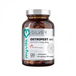 Ostropest Forte FORMUŁA HEPA PROTECT 175 mg + 20 mg (120 kaps) Silver MyVita