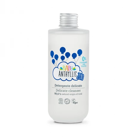 Mydło w Płynie dla Dzieci Bezzapachowe Naturalne Prebiotyki Szklane Opakowanie ZERO WASTE 200 ml Pierpaoli Baby Anthyllis Zero