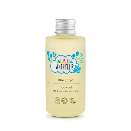 Olejek do Ciała dla Dzieci Bezzapachowy Naturalne Prebiotyki Szklane Opakowanie ZERO WASTE 125 ml Pierpaoli Baby Anthyllis Zero