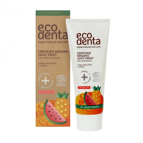 Owocowa Pasta do Zębów dla Dzieci Certyfikowana 75 ml ECODENTA