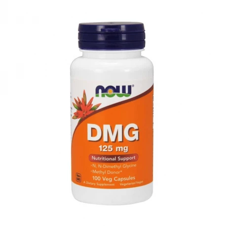 DMG 125 mg Dimetyloglicyna (100 kaps) Now Foods
