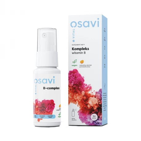 Kompleks Witamin B Wegański Spray Doustny 25 ml Osavi