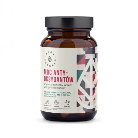Moc Antyoksydantów Ochrona Organizmu przed Wolnymi Rodnikami (60 kaps) VEGE Aura Herbals