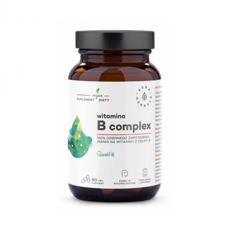 Witamina B Complex Witaminy z grupy B (90 kaps) VEGE Aura Herbals
