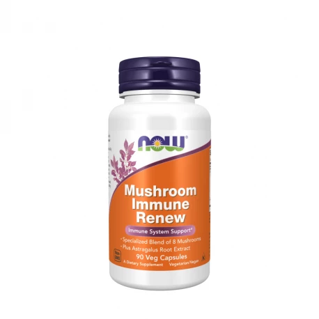 Mushroom Immune Renew Specjalistyczna Mieszanka Grzybów na Odporność VEGE (90 kaps) Now Foods