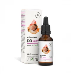 Witamina D3 Baby 400 IU dla Dzieci Krople 30 ml w Płynie Aura Herbals