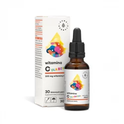 Witamina C dla Dzieci 100 mg Krople 30 ml w Płynie Aura Herbals