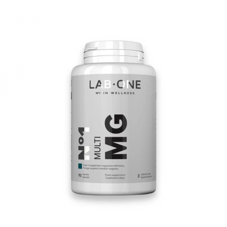 Nr 1 Multi MG Magnez z Witaminą B6 4 formy Magnezu (90 kaps) Lab One