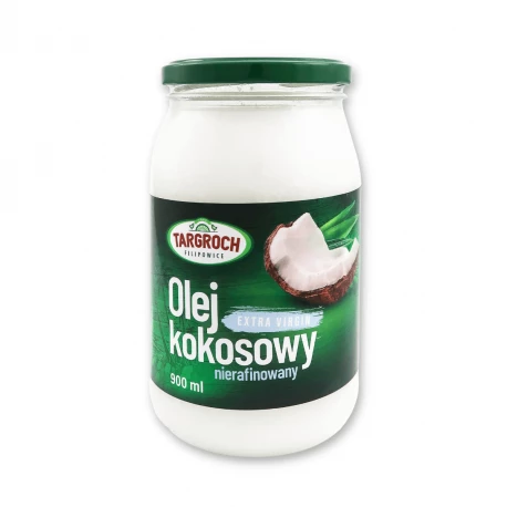 Olej Kokosowy Extra Virgin Nierafinowany 900 ml TARGROCH