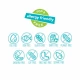 Lizaki Owocowe Kwaśne Ekologiczne Bez sztucznych aromatów i barwników Odpowiednie dla Wegan Bezglutenowe (14 szt) YUMEARTH
