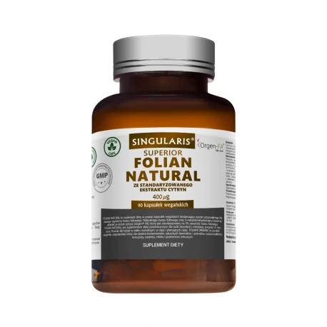 FOLIAN NATURAL 400 mcg Kwas Foliowy (90 kaps) Singularis