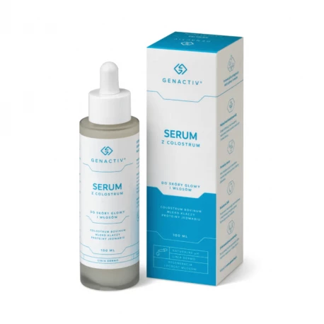 Colosregen Serum Bioaktywne na Porost Włosów Colostrum Bovinum Mleko Klaczy i Proteiny Jedwabiu 100 ml Genactiv